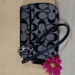 Coach signature wristlet